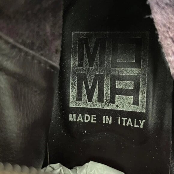 MOMA Avantgarde Brown Western High Boot Biker Motorcycle Zip Womens 9.5 US/40 EU - Picture 8 of 13